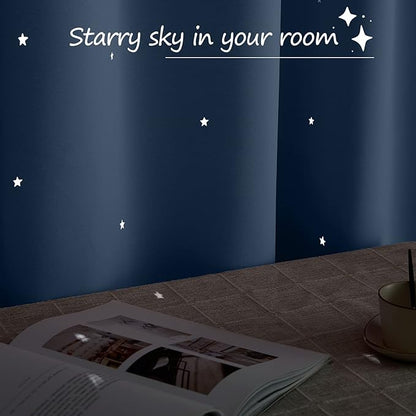 NICETOWN Stone Blue Nursery Curtains - Image 6