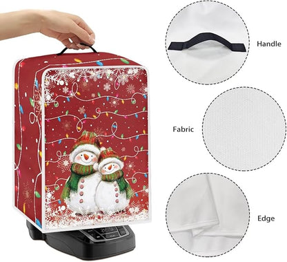 Coffee Maker Dust Cover, Cute Snowman Christmas Mixer Dustproof Protector - Image 5