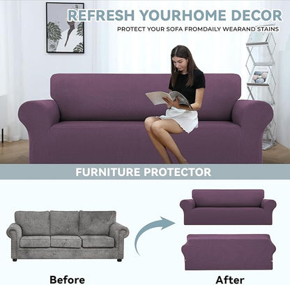 LURKA Stretch Sofa Slipcovers 1 Piece Couch Covers - Image 3