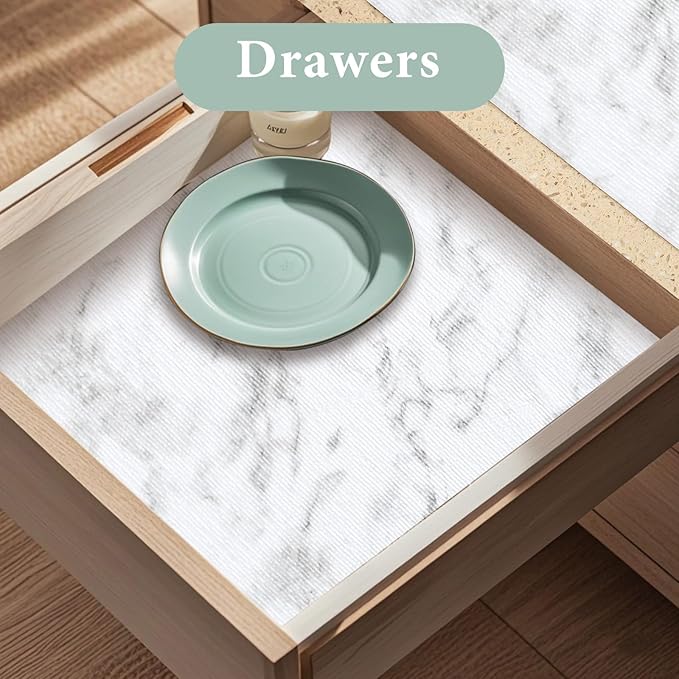 Drawer and Shelf Liner for Kitchen Cabinet: 23.6 in X 30 Ft Non Slip Waterproof - Image 3