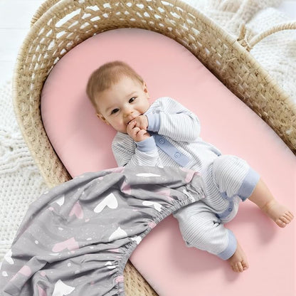 3 Pack Stretchy Bassinet Sheets - Image 5