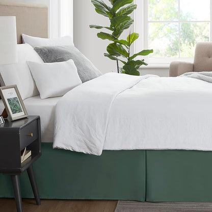 Nestl Forest Green Bed Skirt Cal King Size - Image 3