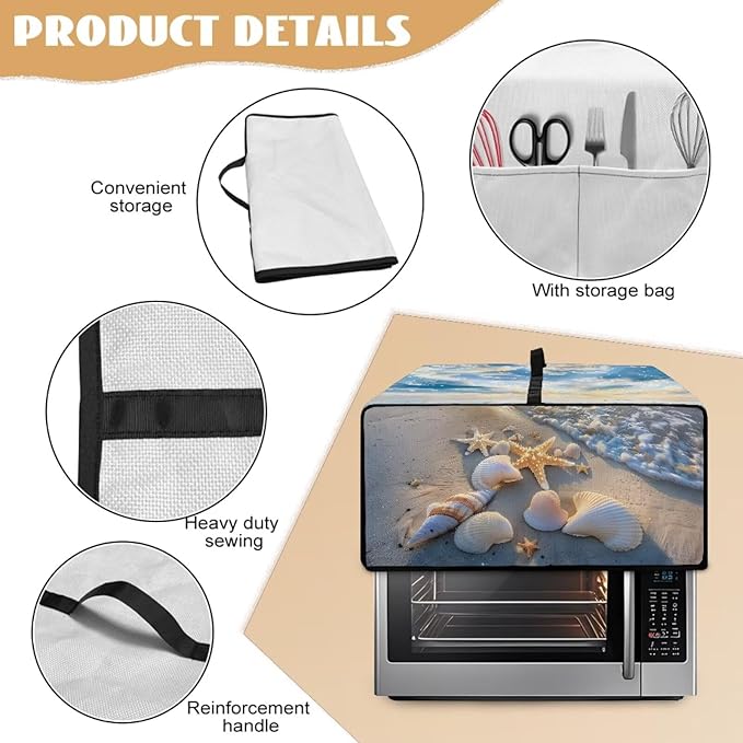Air Fryer Toaster Oven Cover, Dust-Proof Small Kitchen Appliance Cover - Image 5