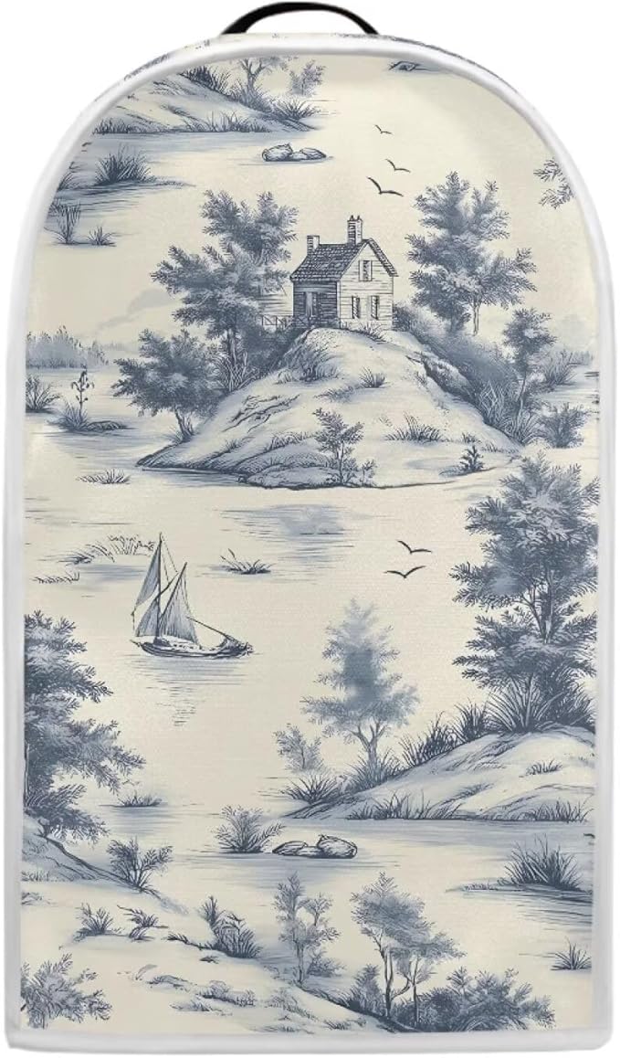Talayituse Toile De Jouy House Print Blender Dust Cover, Fingerprint Protection by Unknown