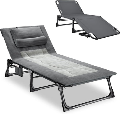 mopaicot camping cots for adults, camping lounge chair, main product view