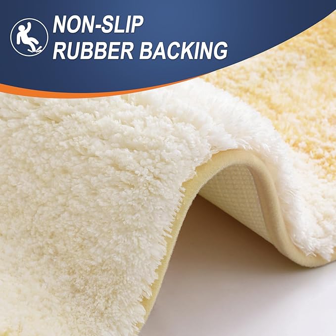 OLANLY Bathroom Rugs Mat 24x16, Extra Soft Absorbent Microfiber Bath Rugs - Image 4