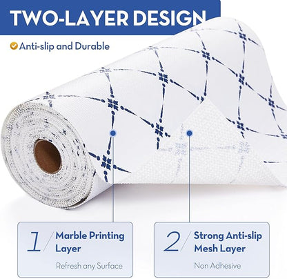 Drawer Shelf Liner for Cabinet, Slip Resistant Non Adhesive Liner for Kitchen - Image 3
