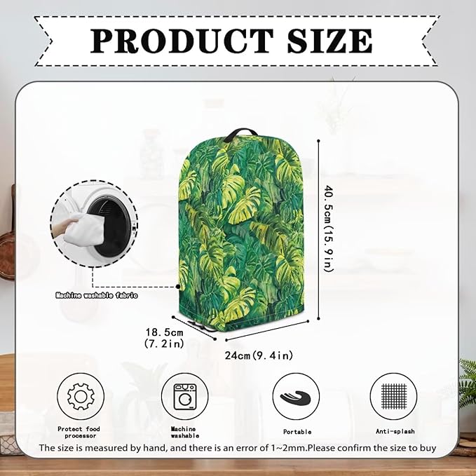 Monstera Leaf Blender Dust Cover, Stand Mixer, Coffee Maker, Food Processor - Image 5