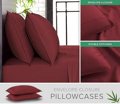Pure Bamboo King Sheets, Genuine 100% Organic Viscose Derived from Bamboo Bed - Image 3