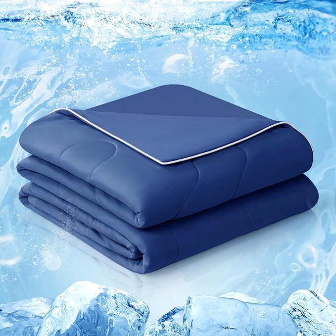 EASELAND Cooling Comforter Queen, Cold Touch Fabric Absorbs Body Heat, by EASELAND