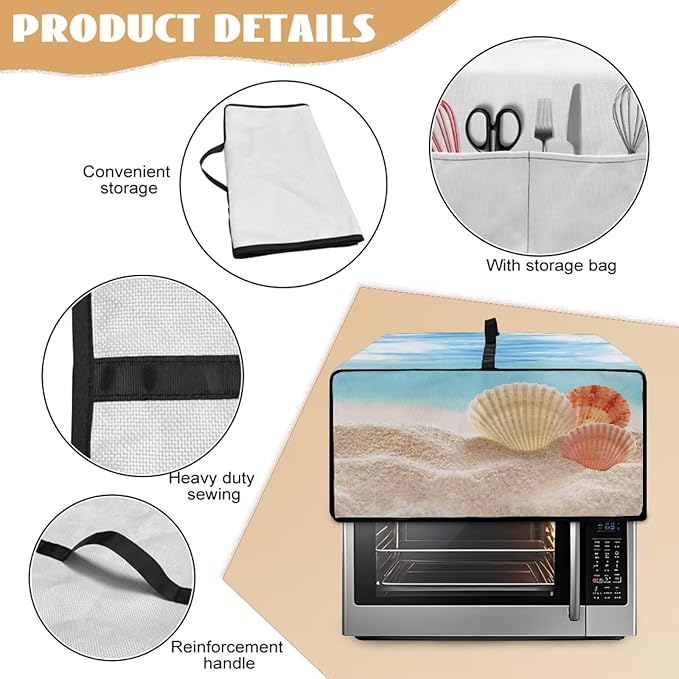 Toaster Oven Dust Cover Protective Microwave Oven Cover - Image 5