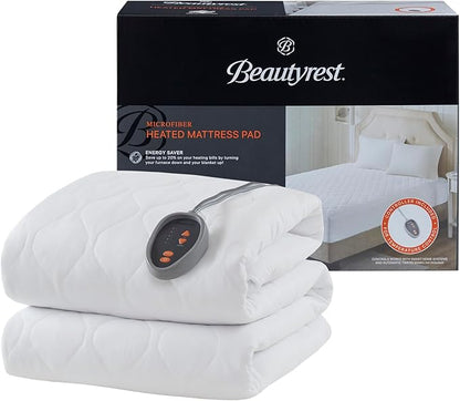 Beautyrest Cotton Blend Heated Mattress Pad Secure Comfort Technology - Image 12