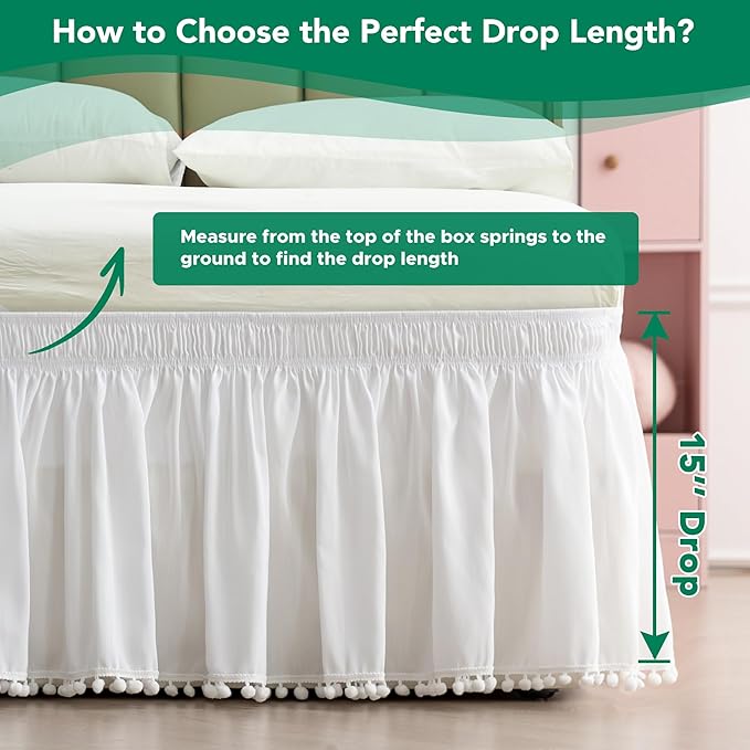 Biscaynebay Wrap Around Bed Skirts - Image 4