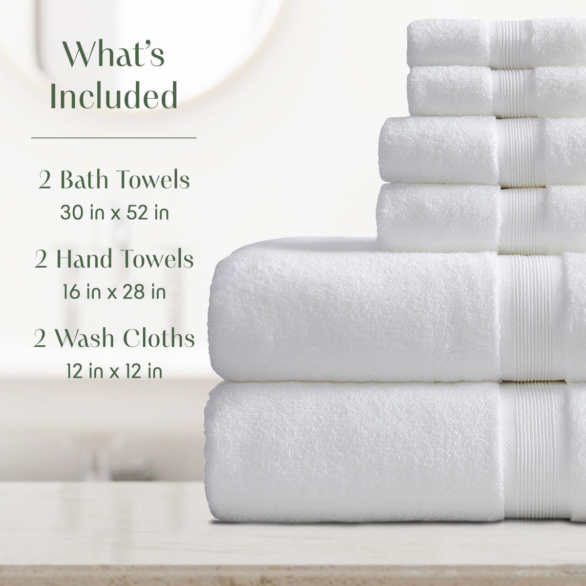 springtree home luxury bamboo rayon bath towel set shown in use