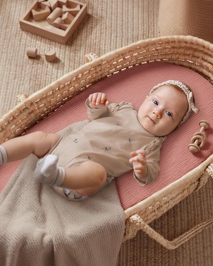 Blissful Diary Muslin Bassinet Sheets - Image 3