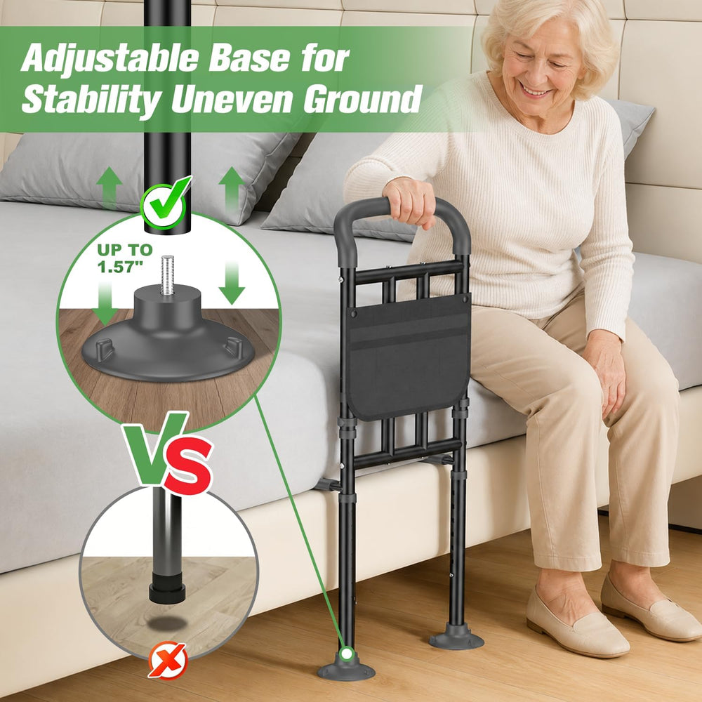 Bed Rails for Elderly Adults Safety with Ergonomic Padded Handle, ASTM Approv...