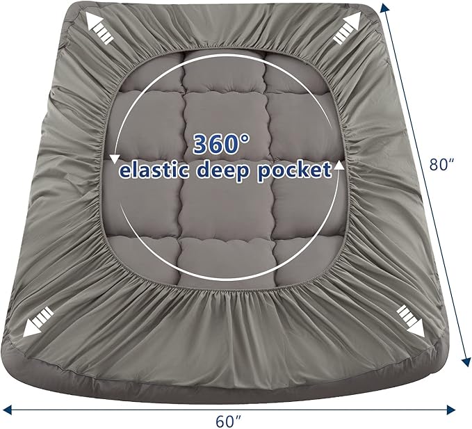 Marine Moon Mattress Topper Queen, Marine Moon Cooling Bed Topper Cover - Image 5