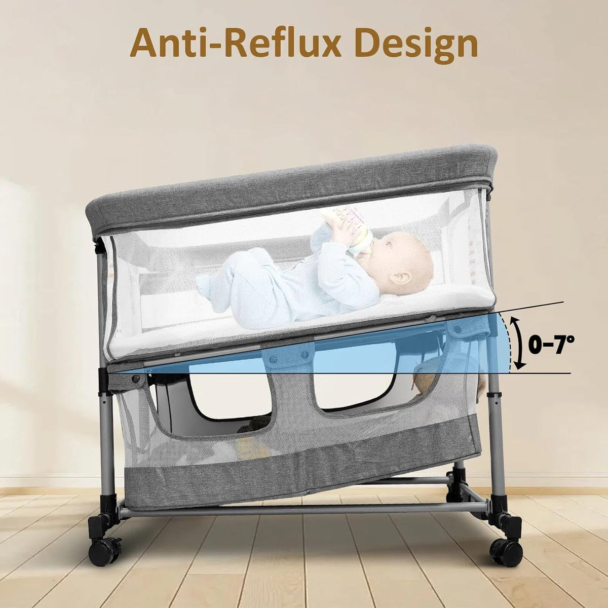 twin bassinet for 2 babies, rocking double bassinet, package contents