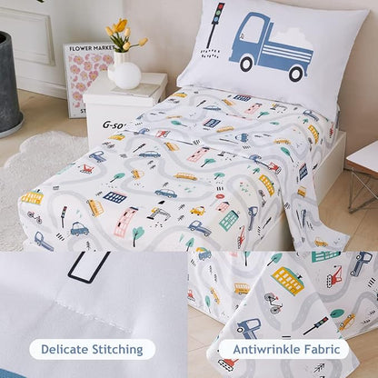 PERFEMET 4 Pcs Toddler Bedding Set - Image 4