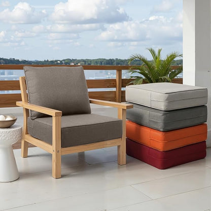 Outdoor Chair Cushions Set of 3, Waterproof 24x24 Patio Chair Cushion, Couch - Image 8