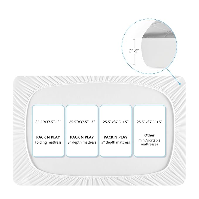 TILLYOU Pack and Play Sheet - Image 3