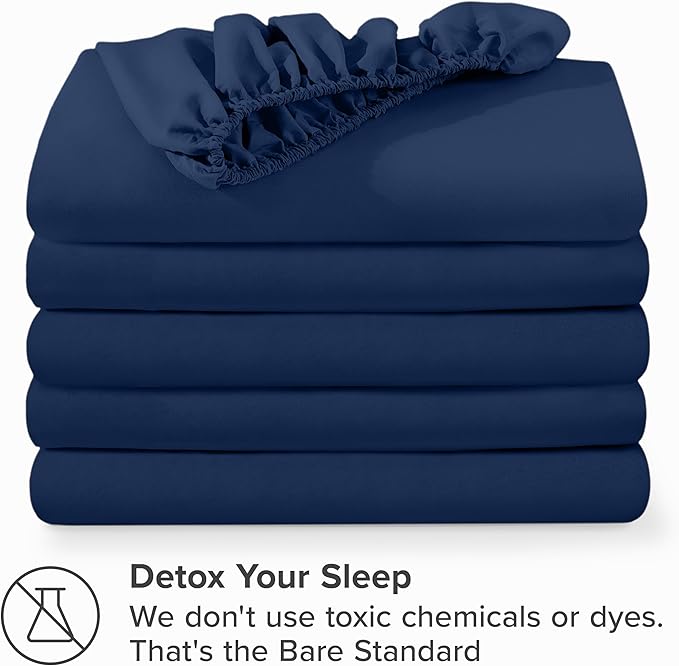Bare Home 5-Pack Fitted Bottom Ultra-Soft Sheets Queen - Image 7