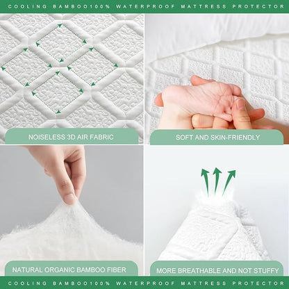 UNILIBRA Twin XL Size Waterproof Mattress Protector, 3D Air Rayon Made from - Image 6