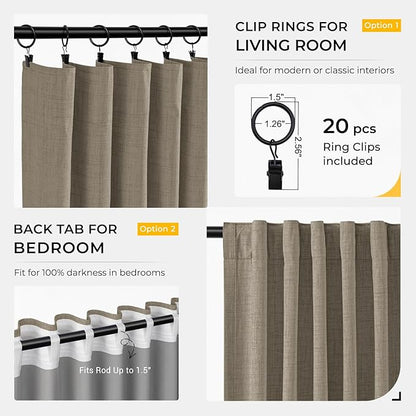 INOVADAY 100% Blackout Curtains - Image 3