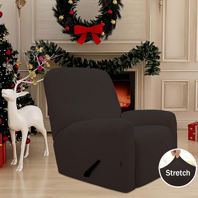 Easy-Going Recliner Stretch Sofa Slipcover Sofa Cover 4-Pieces Furniture - Image 2