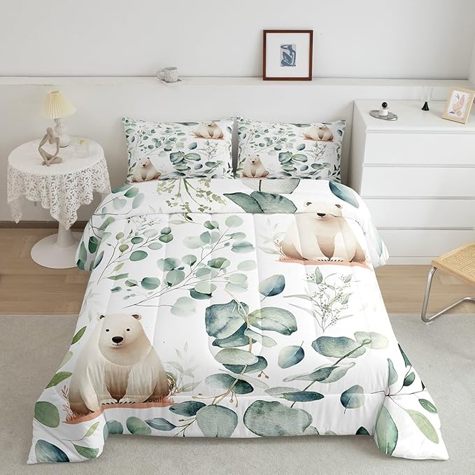 Erosebridal Boys Cartoon Animal Queen Comforter Set - Image 2