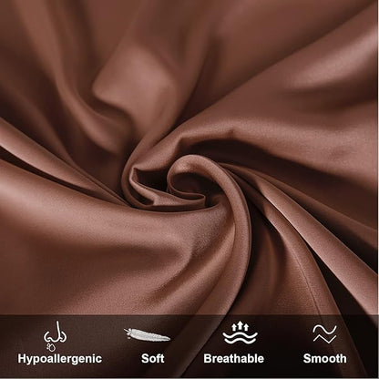 Mulberry Silk Pillowcase for Hair and Skin, Queen Size Cooling Silk Pillow Case - Image 2