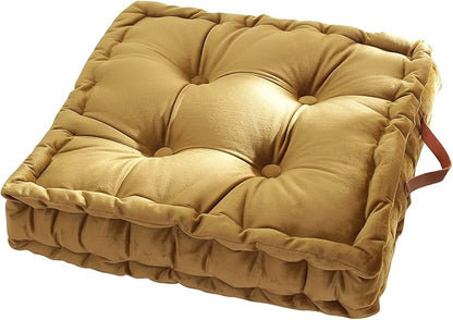 vctops Square Solid Color Velvet Seat Cushion by vctops