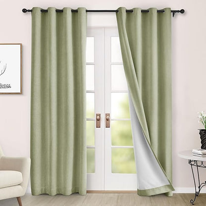Macochico 100% Blackout Chenille Curtains 96 Inches Long by Macochico
