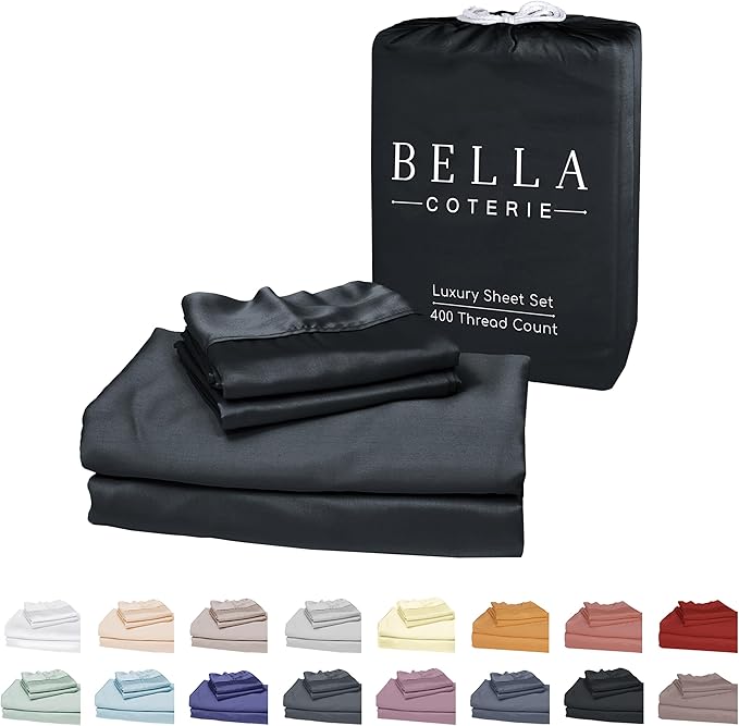 Bella Coterie Luxury Bamboo Viscose Twin XL Size Sheet Set | 100% Organically by BC