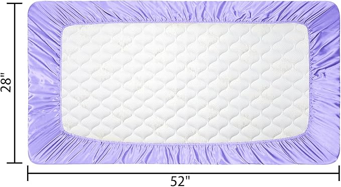 2 Pack Satin Soft Crib Sheet for Baby - Image 6