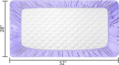 2 Pack Satin Soft Crib Sheet for Baby - Image 6