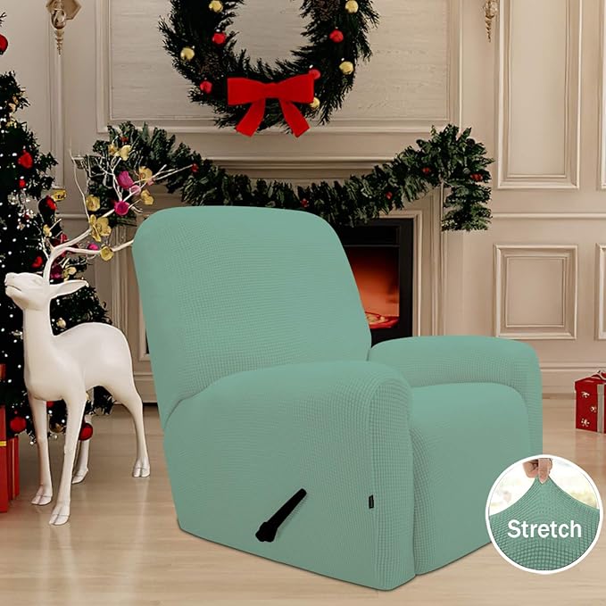 Easy-Going Recliner Stretch Sofa Slipcover Sofa Cover 4-Pieces Furniture - Image 2