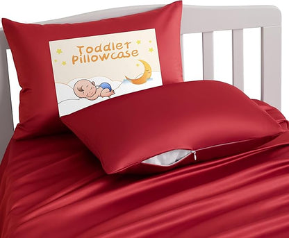 NTBAY Zippered Silk Satin Toddler Pillowcases by NTBAY