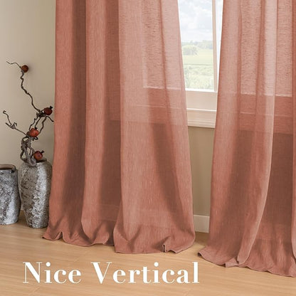 H.VERSAILTEX Linen Curtains Natural Linen Blended Curtain Panels - Image 7