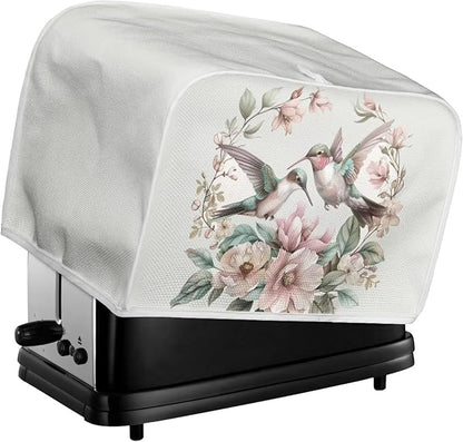 ZFRXIGN Flower Hummingbird Toaster Cover 2 Slice Toaster Dust Cover Small - Image 5