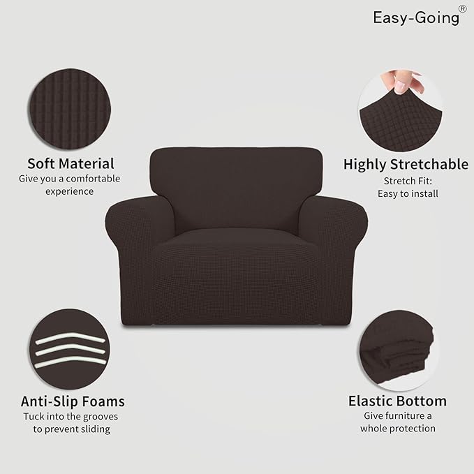Easy-Going Stretch Oversized Chair Sofa Slipcover 1-Piece Couch Sofa Cover - Image 3