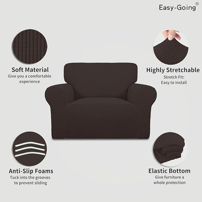 Easy-Going Stretch Oversized Chair Sofa Slipcover 1-Piece Couch Sofa Cover - Image 3