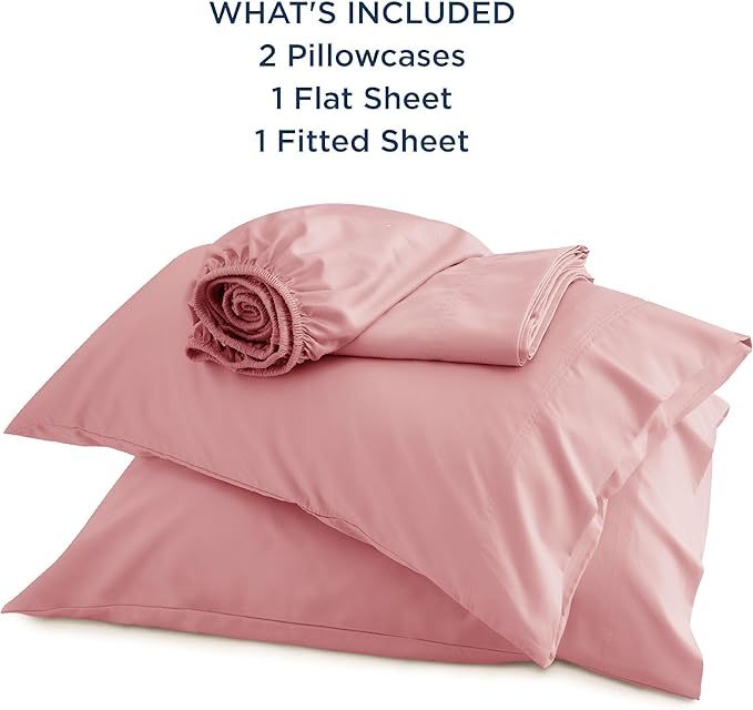 Bedsure Queen Sheet Set, Rayon Derived from Bamboo, Cooling Sheets, Breathable - Image 5