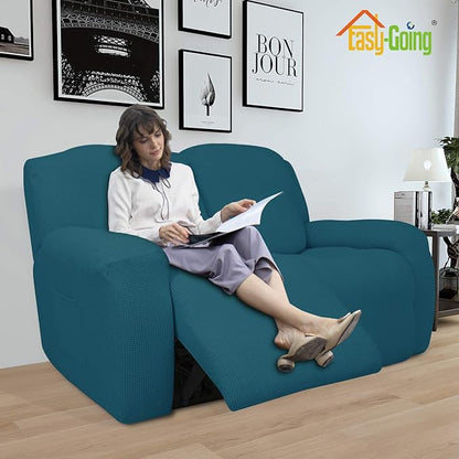 Easy-Going 6 Pieces Recliner Loveseat Stretch Sofa Slipcover Sofa Cover - Image 2