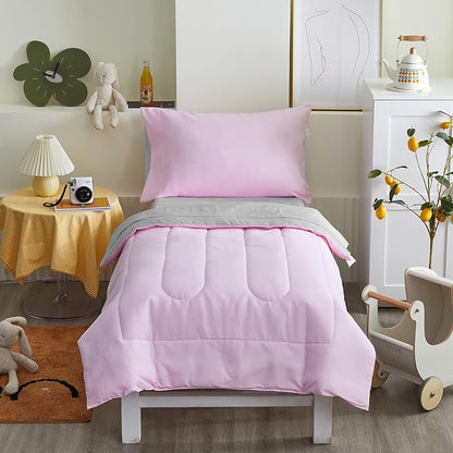 UOZZI BEDDING 4 Pieces Toddler Bedding Set Ultra Soft and Breathable Toddler - Image 4