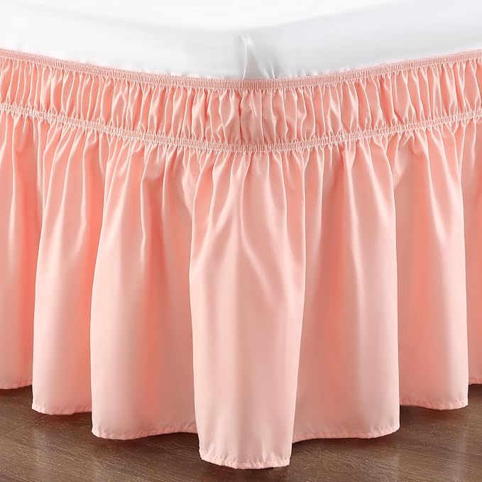 RIMELA Bed Skirt Queen Size 18 Inch Drop, Wrap Around Elastic Bedskirt Solid - Image 9