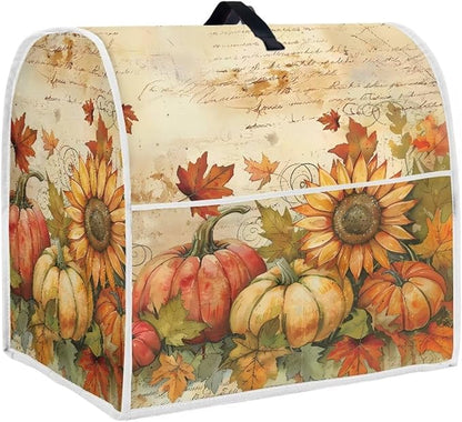 Pumpkin Mixer Cover for Kitchen Aid 4.5-5 Qt Mixer, Maple Leaf Small Appliance by HUISEFOR