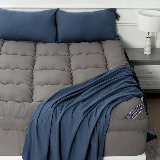 Marine Moon Mattress Topper Queen, Marine Moon Cooling Bed Topper Cover by MarineMoon