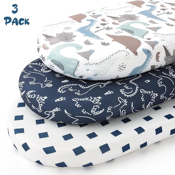 Yoofoss Bassinet Sheets for Baby, Baby Delight, Angelbliss, Soft Breathable - Image 5