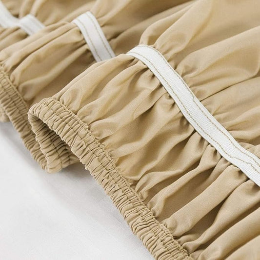 Taupe Wrap Around Bed Skirts by Unknown